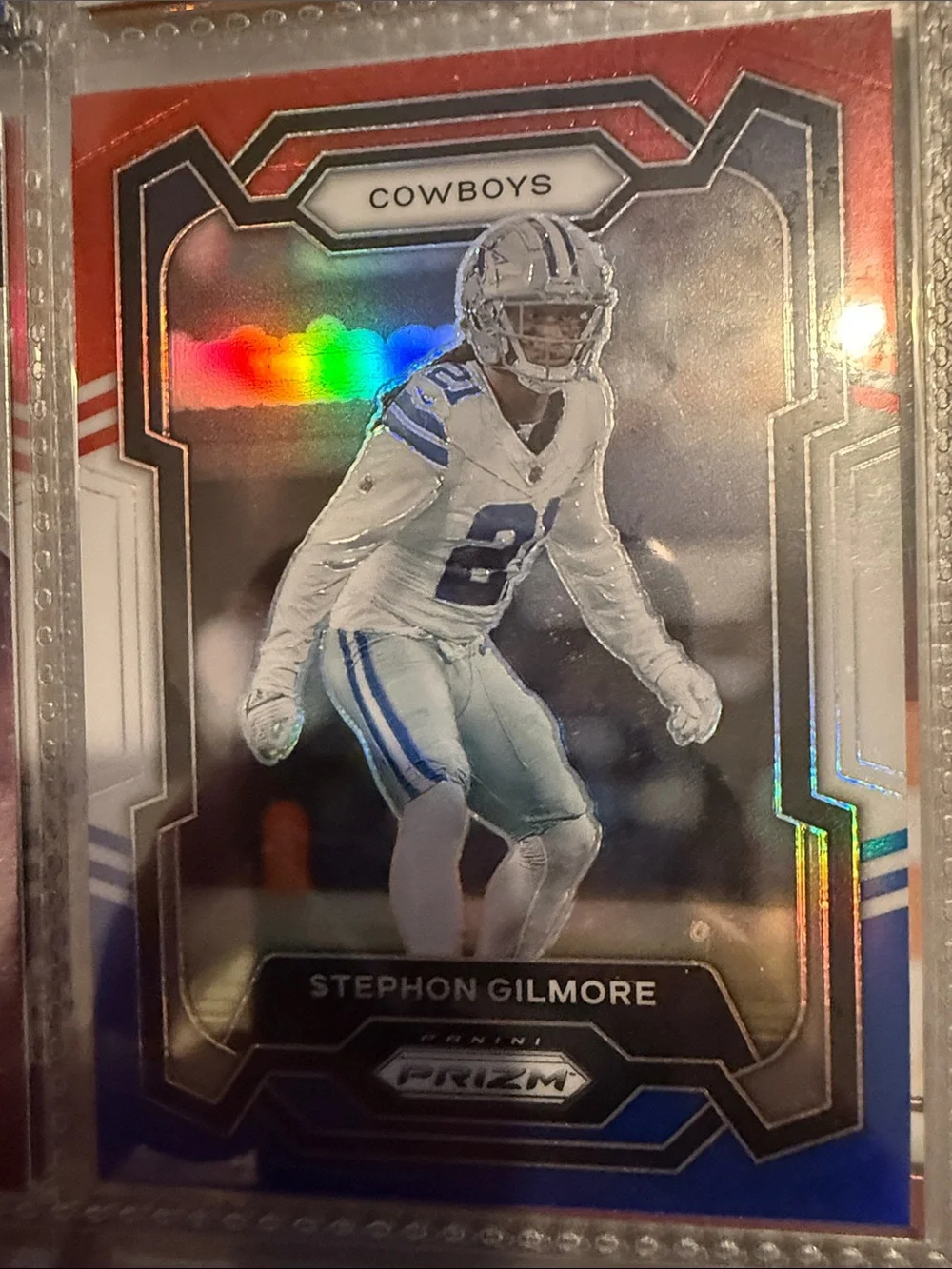 Panini Prizm Stephon Gilmore Cowboys Football Trading Card - Blue/White